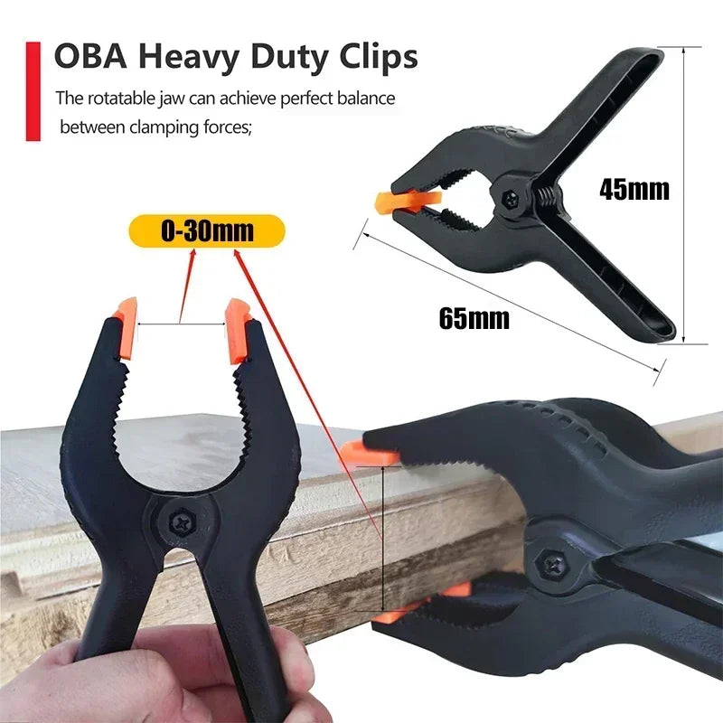 2inch Spring Clamps Heavy Duty Plastic For Background Muslin Canvas Paper Chromakey Screen Clip Photo Studio Carpenter Tool
