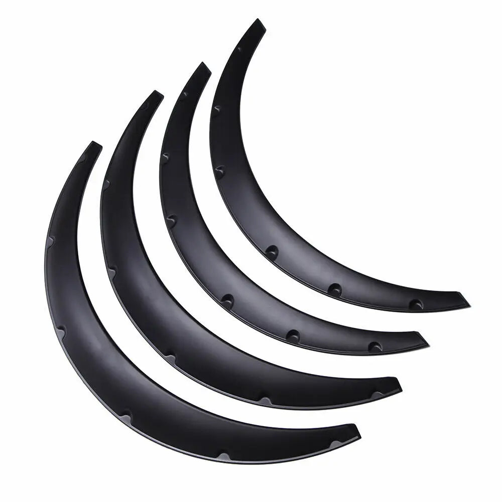 4Pcs 2 Size Universal Flexible Car Mudguards Mud Splash Guards Mud Flaps Fender Flares Extra Wide Body Wheel Arches