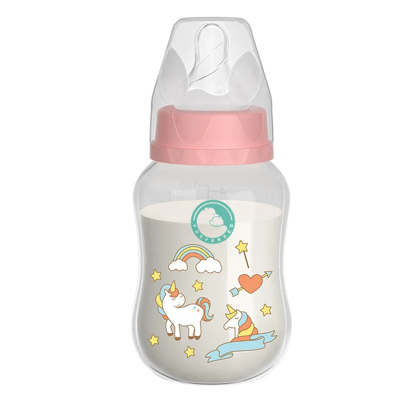 MAMIJOY 0-6 years Baby Bottle 150/240ML Milk Bottle Silicone Pacifier BPA Free Newborn PP Baby Bottles