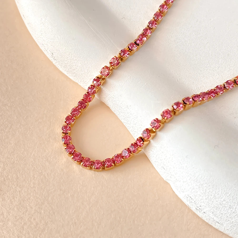 EManco Stainless Steel Women's Zirconia Tennis Bracelet Classic Bridal Accessories Wholesale