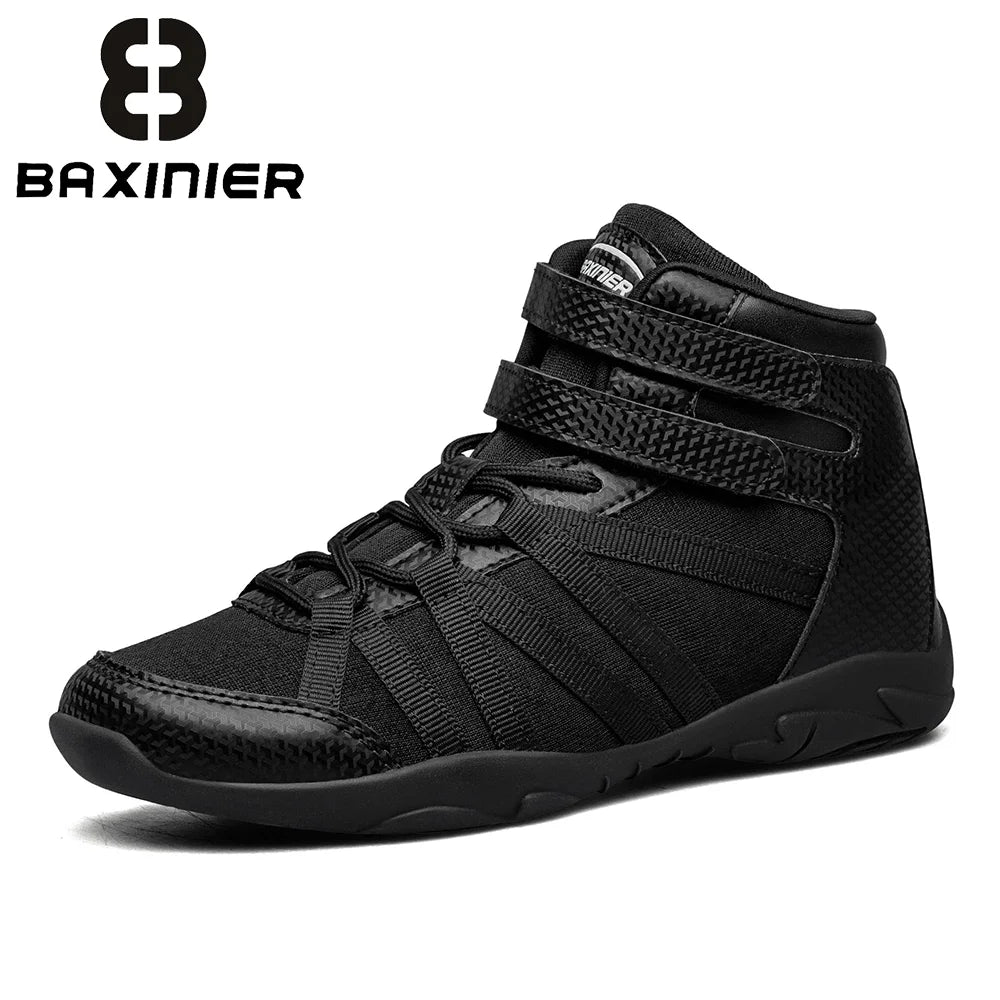 BAXINIER Girls High Top Cheerleading Shoes, Professional Lightweight Youth Cheer Competition Sneakers, Dance Training Footwear