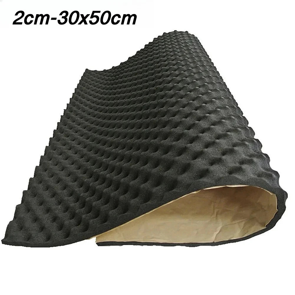 2cm Self Adhesive Soundproofing Insulation Cotton Car Sound Deadener Noise Insulation Acoustic Dampening Foam Subwoofer Mat