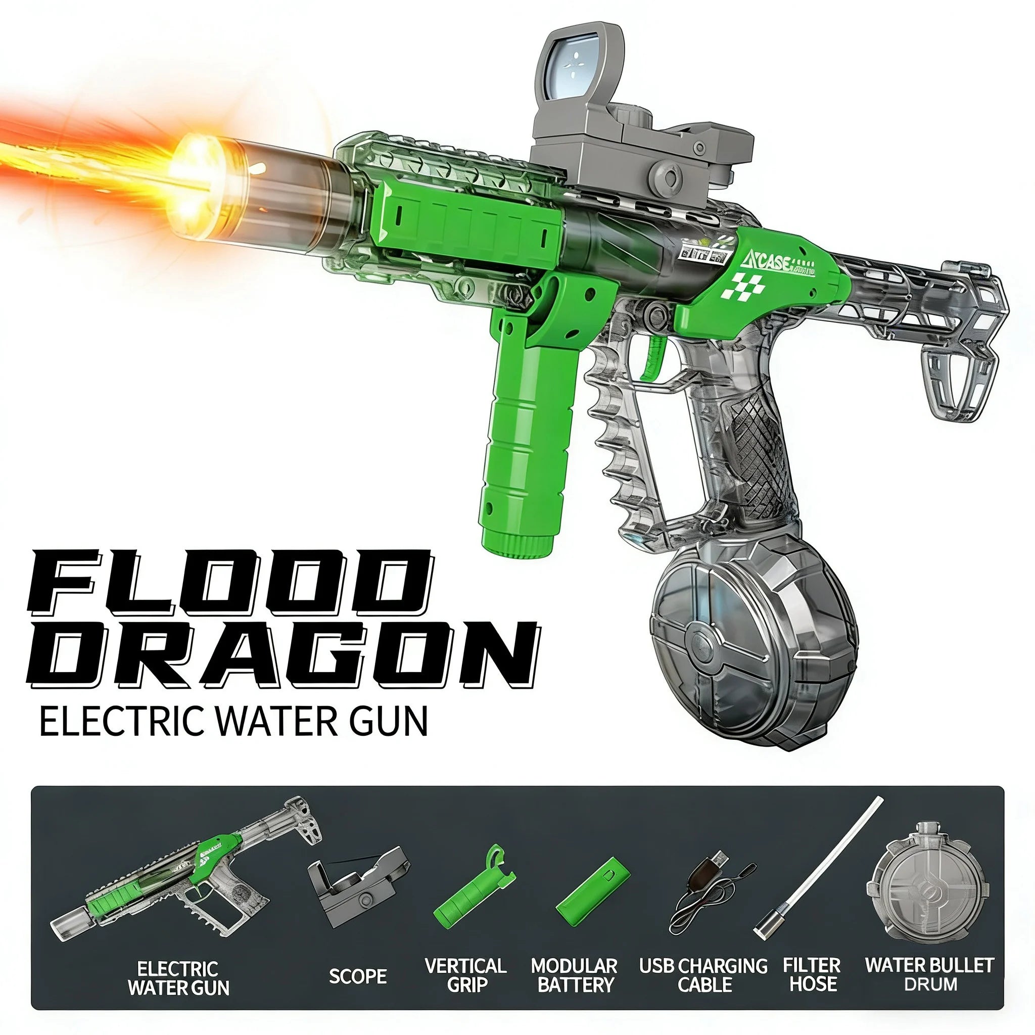 Electric Water Guns For Adults Powerful Squirt Automatic Water Suction Water Blasters Summer Outdoor Beach Toy For Boys Kid Gift