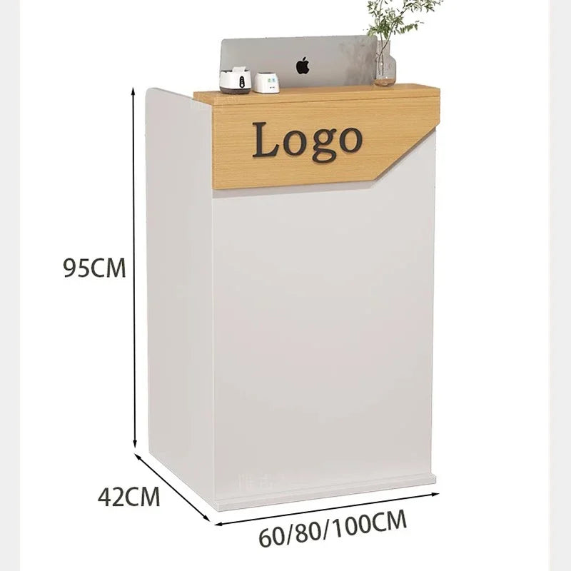 Salon Hairs Reception Desk For Modern Salon Professional Bar Counter Beauty Luxury Simple Resepsiyon Masası Commercial Furniture