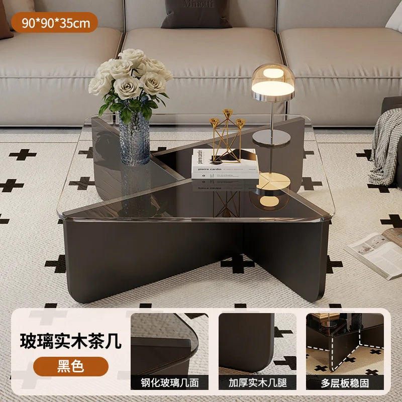 Aesthetic Coffee Table Elegant Design Glam Modern Side Table Space Premium Saving Vintage Sedentary Table Home Furniture