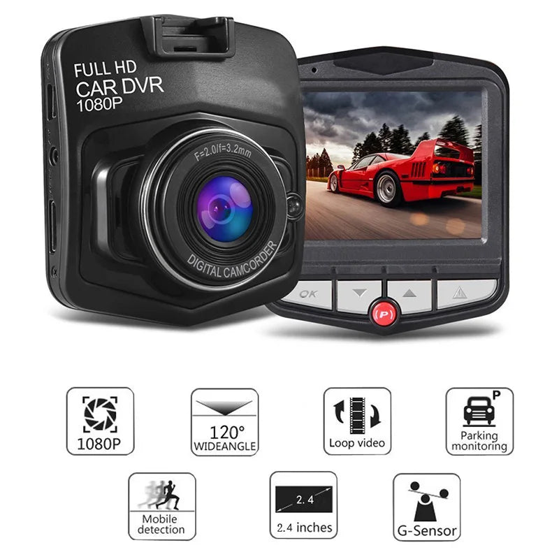 1080P Car DVR Dash Cam for Cars Camera HD Video Recorder for Vehicle Dvrs Night Vision Monitor Parking Vehicle Camera