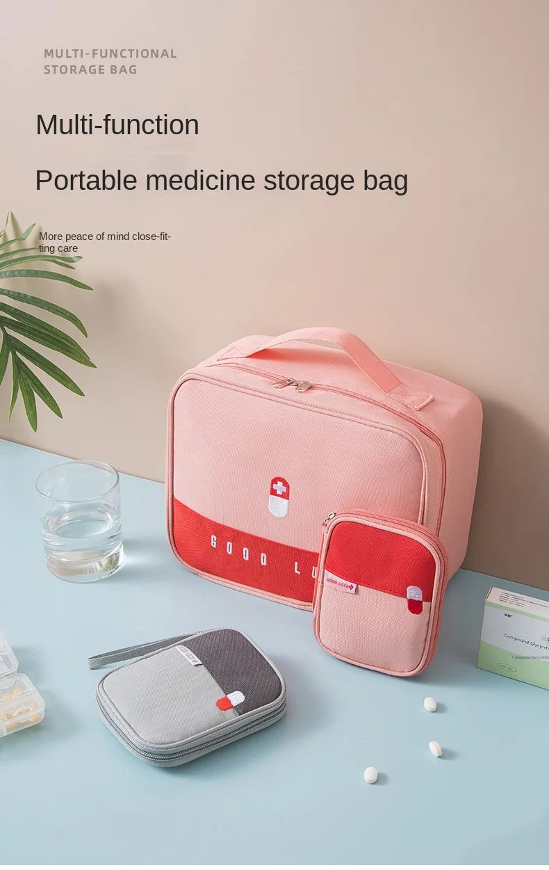 Medical Emergency Kit Portable Medicine Storage Organizers Large Capacity Storage Bag Household Storage Organization
