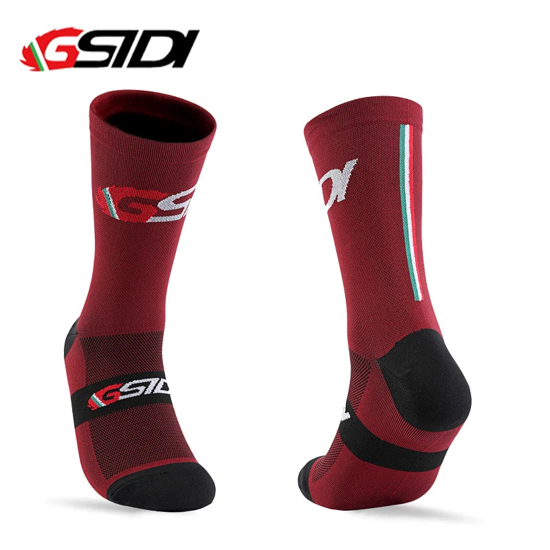 GSTDI New Cycling Socks High Quality Compression Men  Bike Outdoor Women Running Professional Sports Running
