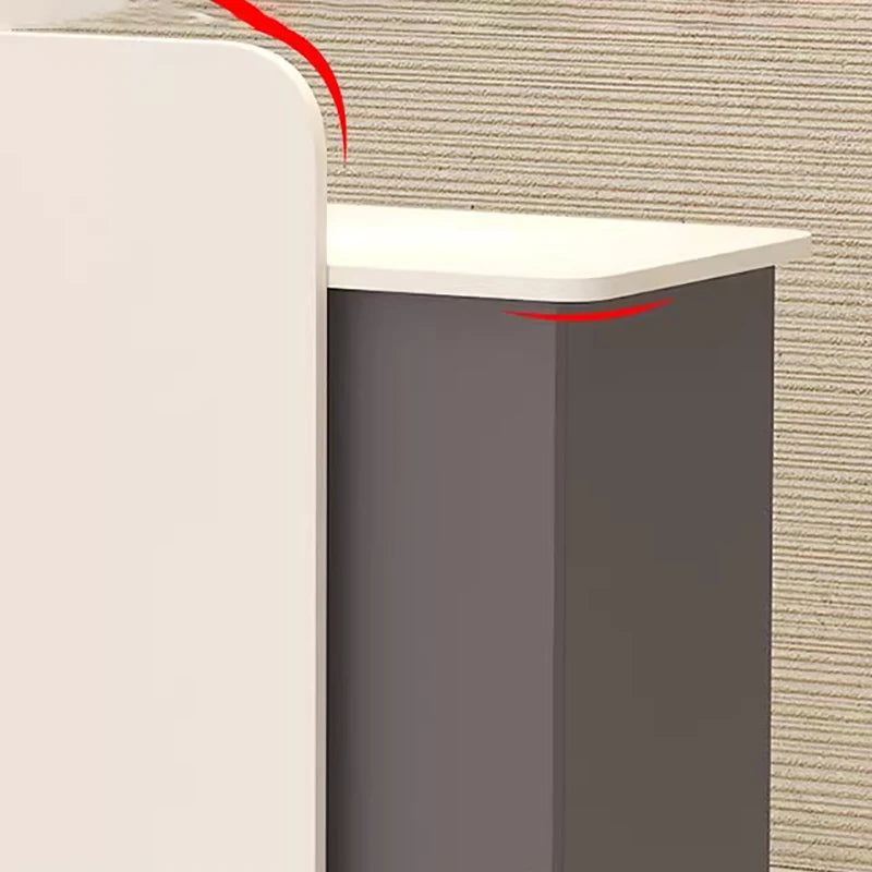 Customized Glamour Desk Table Trendy Aesthetic European Storage Reception Desk Elegant Classic Rezeptionstheke Office Furniture