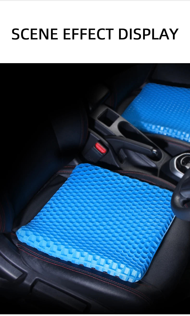 Soft and elastic silicone multi-purpose car seat cushions, detachable covers with durable zippers, anti-slip and decorative for