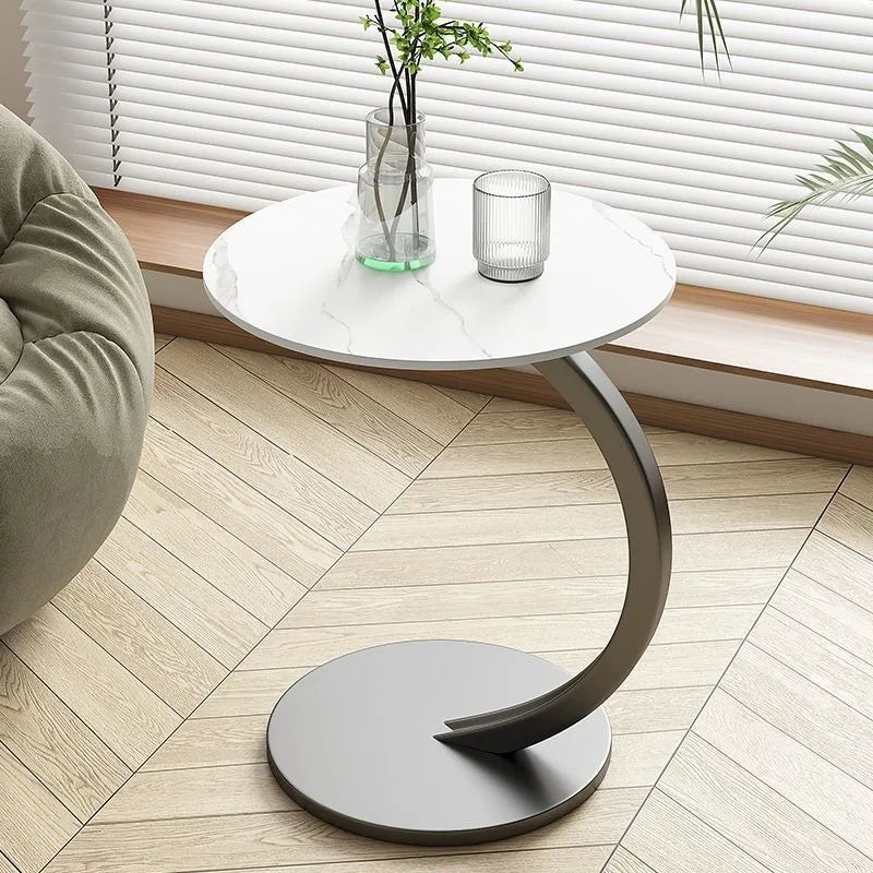 Coffee table small table removable sofa side table living room minimalist round table bedside table side table shelf minimalist