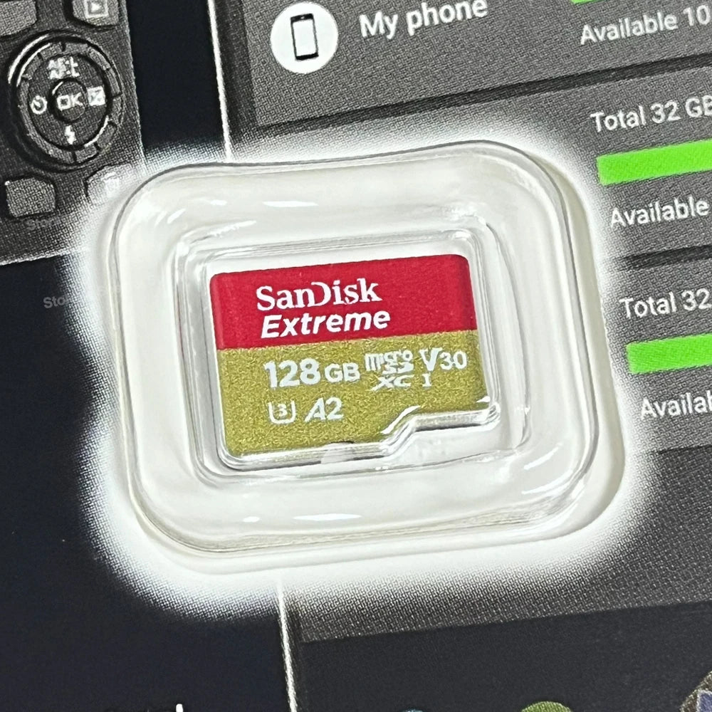 Sandisk Extreme micro Memory Card A2 U3 UHS-I Flash Cards USB3.0 4K micro SD Card for Camera GoPro DJI Nintendo Trans Flash Card