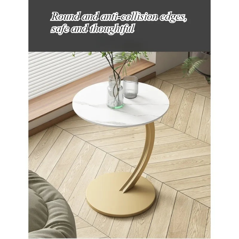 Coffee table small table removable sofa side table living room minimalist round table bedside table side table shelf minimalist