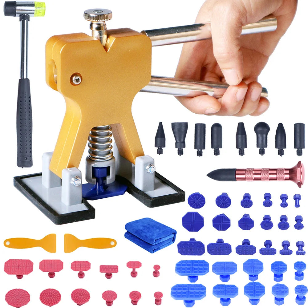 54/30/25/21PCS Auto Dent Puller Kit Tool Set with Pads for Multiple Car Body Painting Puller Dent Remover Repair Tools