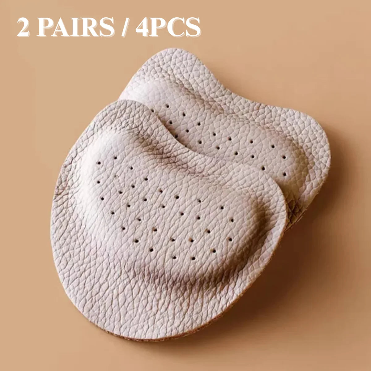 4PCS Sandals Anti-slip Stickers Leather Forefoot Pad Women High Heels Pain Relief Insert Insoles Toe Cushion Foot Care Shoes Pad