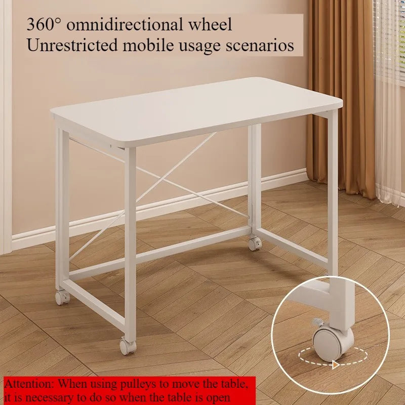 Folding computer desk desk removable table home student study table bedroom bedside table writing table desk