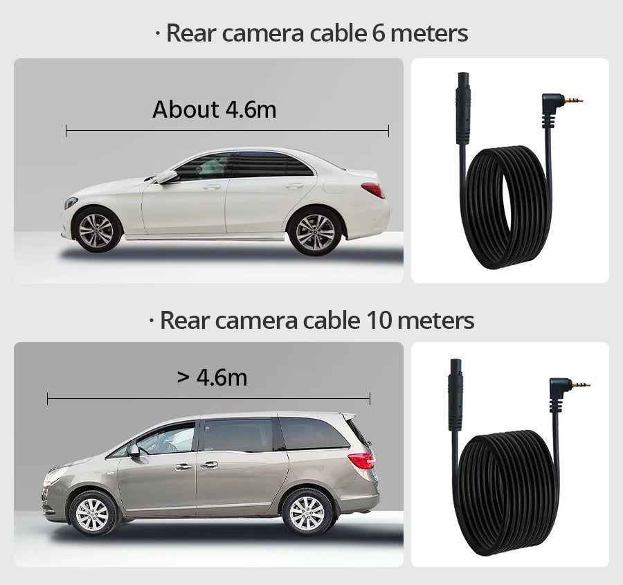 Dash Cam 4.3 inch "mini rear-view mirror digital dashcam, front and rear dual cameras IPS Front and Rear Camera Registrar Black