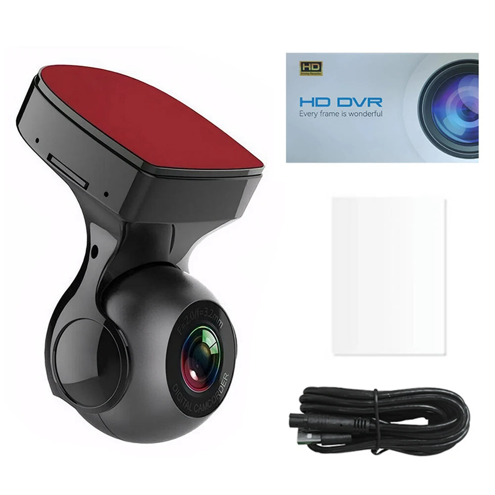 Car Dash Camera 1080P HD Driving Video Recorder 170 Degree Built-in WiFi DVR w/Night Vision Motion Detection G-Sensor Car Camera