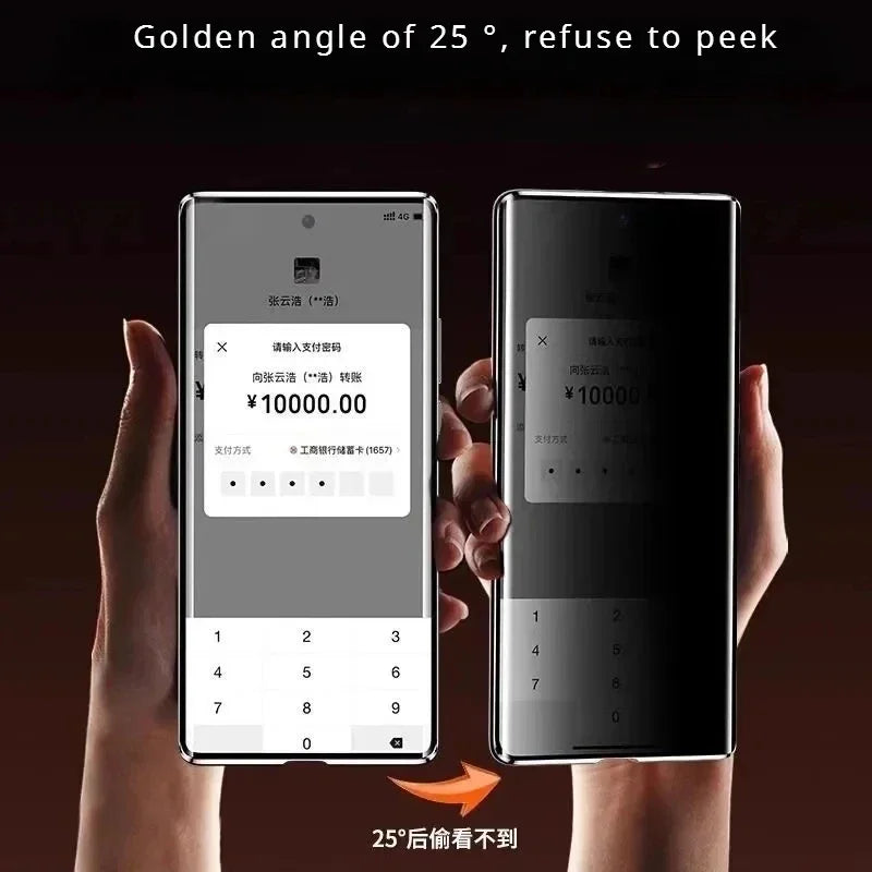 Protect Anti Peeping Privacy Double Sided Tempered Glass Phone Case For Redmi Note 12 13 14 Pro Plus 5G Metal Magnetic Cover