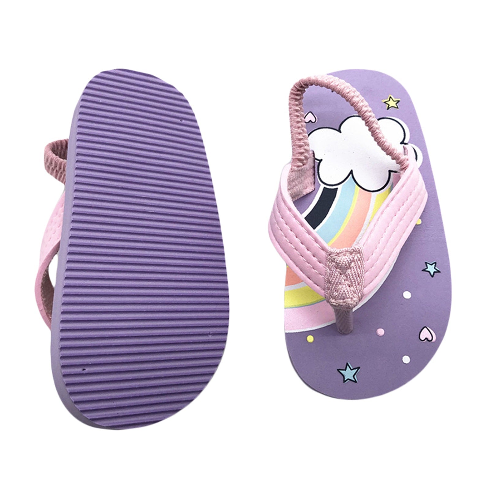 2022-01-17 Lioraitiin  Toddler Flip Flops Shoes Little Kid Sandals with Back Strap Boys Girls Water Shoes for Beach and Pool
