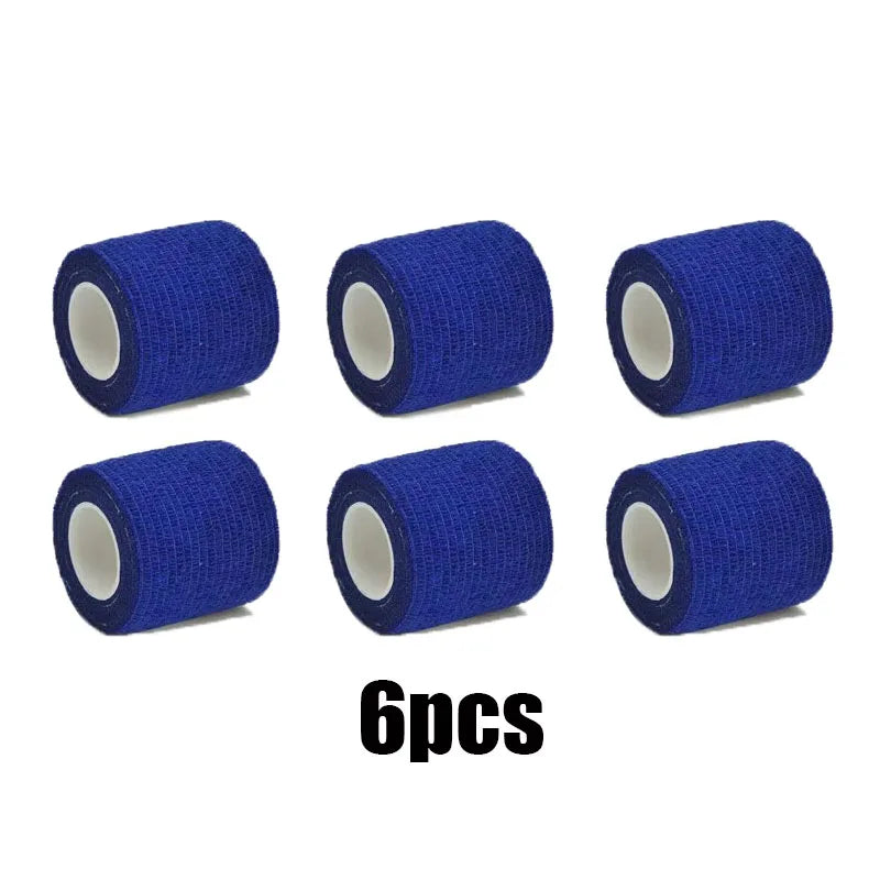 6/10/12pcs First Aid Self Adhesive Cohesive Elasticity Bandages Sports Tape For Wrist Ankle Sprains & Swelling Tattoo Cover