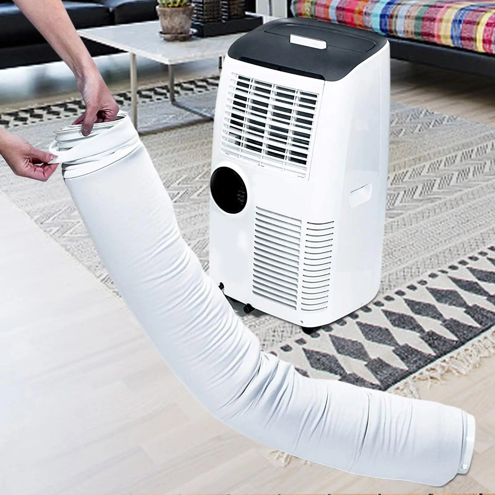 Home Air Conditioner Hose Protector Heat Insulation Dust Proof Adjustable Pipe Wrap Sleeve Home Appliances Parts for House Room