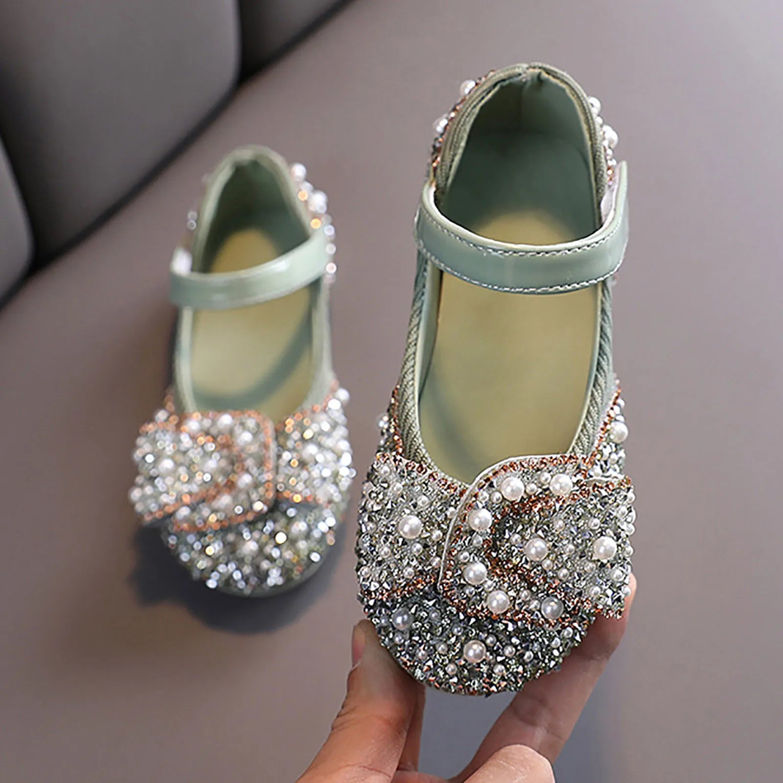Sandals Toddler Girl Childrens Shoes Pearl Rhinestones Shining Kids Shoes Baby Girls Shoes Girls Thong Sandals Size 3