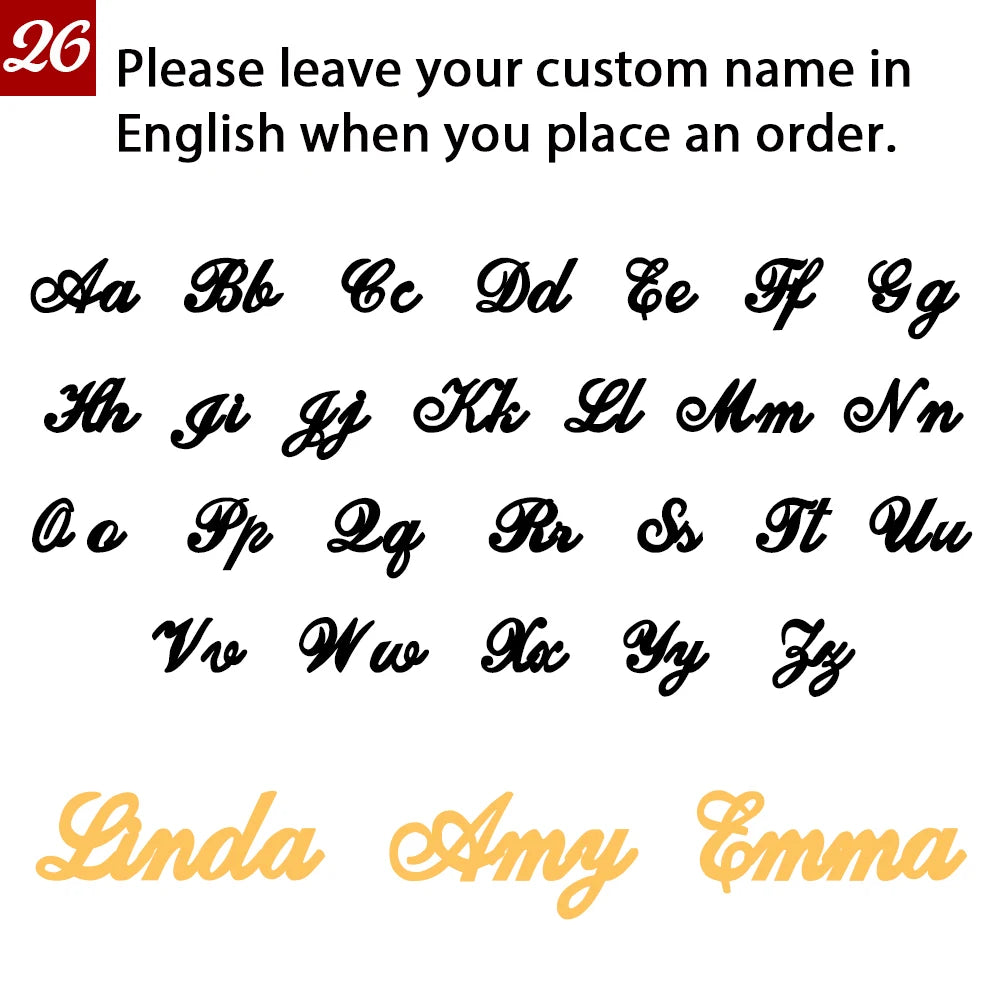 My Shape Custom Name Sparkling Necklaces Stainless Steel Customized Bling Frosted Pendants Personalized Name Chain Jewelry Gifts