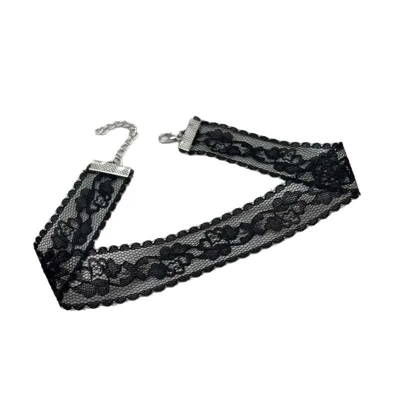 Short Lace Choker Nekclace for Women Girl Black White Color Fashion Romantic Necklace Gift for Party Wholesale Neck Jewelry