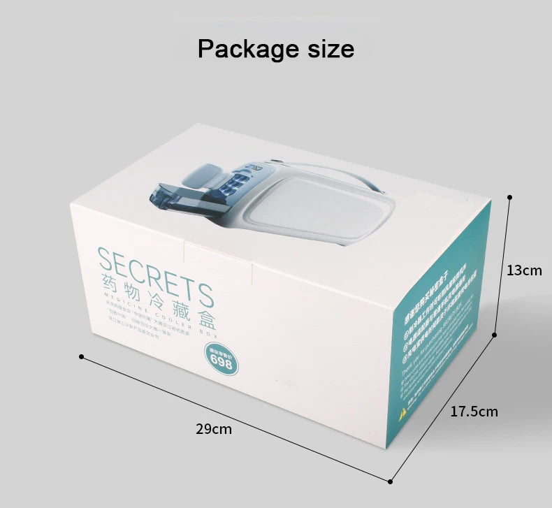 Insulin Refrigerated Box Portable Drug Storage Box Medicines Vaccines Interferon Refrigerated Containers Mini Refrigerator
