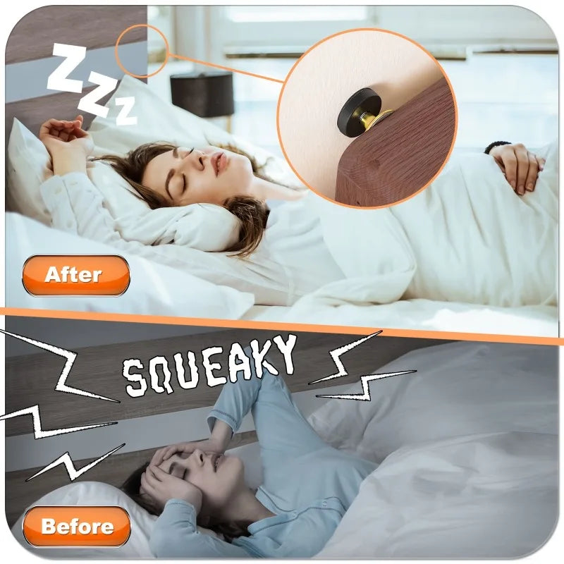 Keep Your Bed Frame Quiet and Secure with Adjustable Headboard Stoppers (30-105mm)
