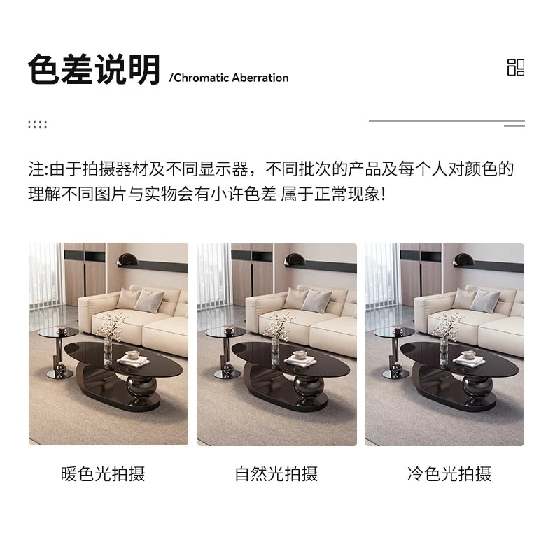 Round Trendy Coffee Table Exquisite Luxury European Trendy Coffee Tables Simple Beauty Mesa Auxliar Living Room Furniture
