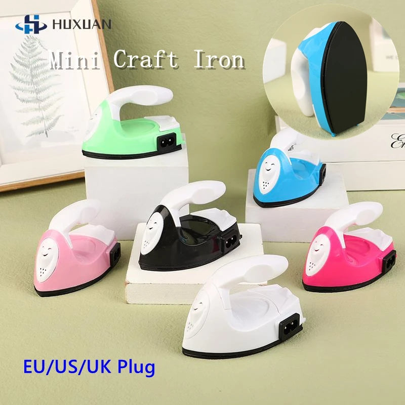 Mini Craft Iron EU/US/UK Plug Electric Iron Portable Handy Heat Press Diy Toy Small Iron For Ironing Clothes Laundry Appliances