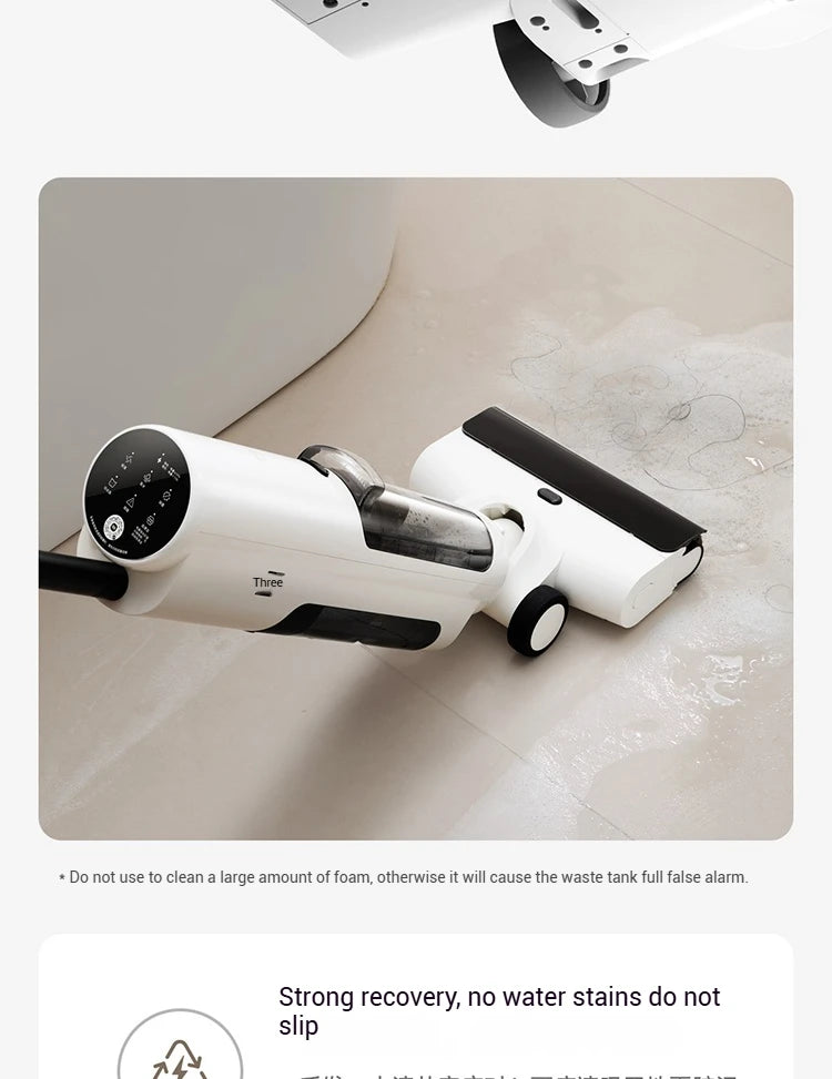 Xiaomi Mijia Cordless Wash Vacuum 2C, Electrolytic Water Sterilization, Anti-Tangle Brush for Pet Hair,Maternal-Infant Certified