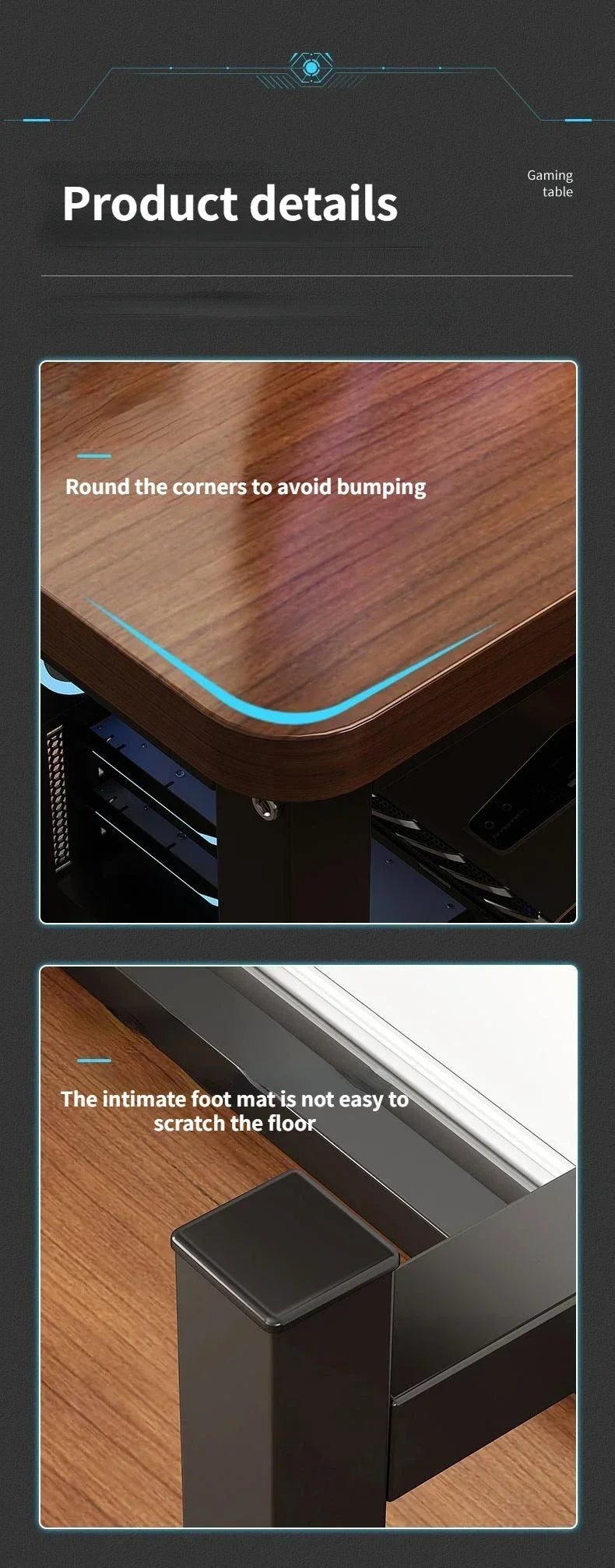47 in Computer Desk with Drawer, Storage Cabinet Shelve, L Shape Home Office Reversible Study Table, Wood Executive Writing Desk