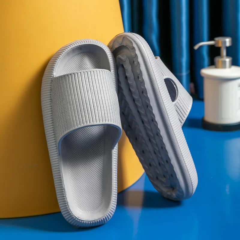 Slippers EVA Sandals Slippers Simple Men Women Wear Thick-Soled Non-Slip Summer Quarters Bathroom Shower  Indoor Home Casual