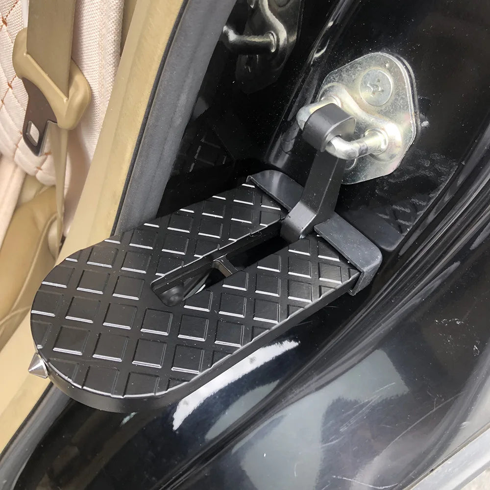 Auto Foldable Car Roof Rack Door Step Multifunction Universal Latch Hook Foot Pedal Aluminium Alloy Safety Accessories Kickstand