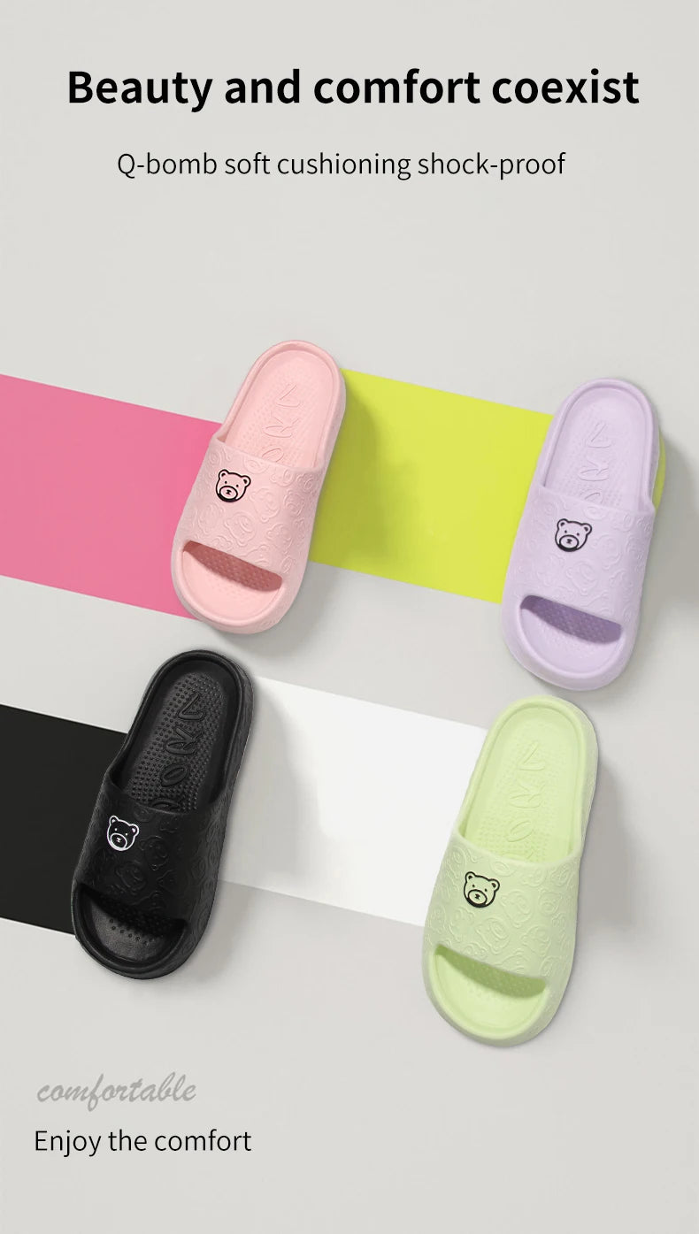 Non-Slip Slippers for Women Outdoor Wear 2024 New Indoor Home Sandals Female Summer Eva