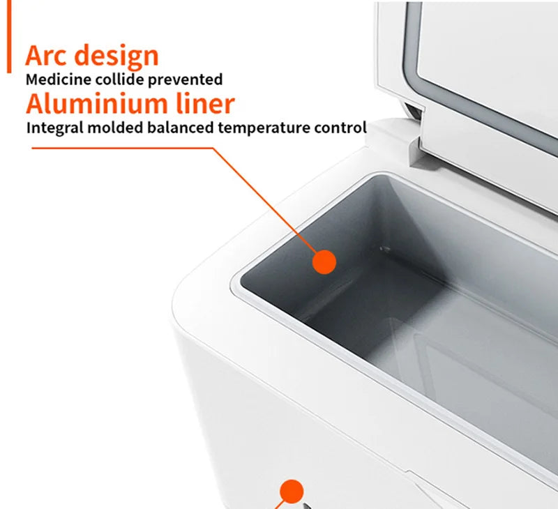 Insulin Cooler Mini Fridge Portable Medicine Refrigerator Serum Interferon Dispenser Car Fridge Family Outdoor Travel