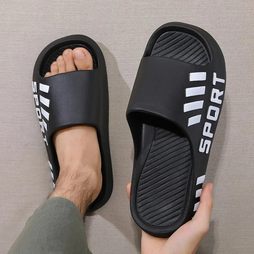 2026 NEW Men's Summer Fashion Slippers Indoor Outdoor Beach Sandals Flip Flop Thick Sole Non-Slip Shower Slippers for Male
