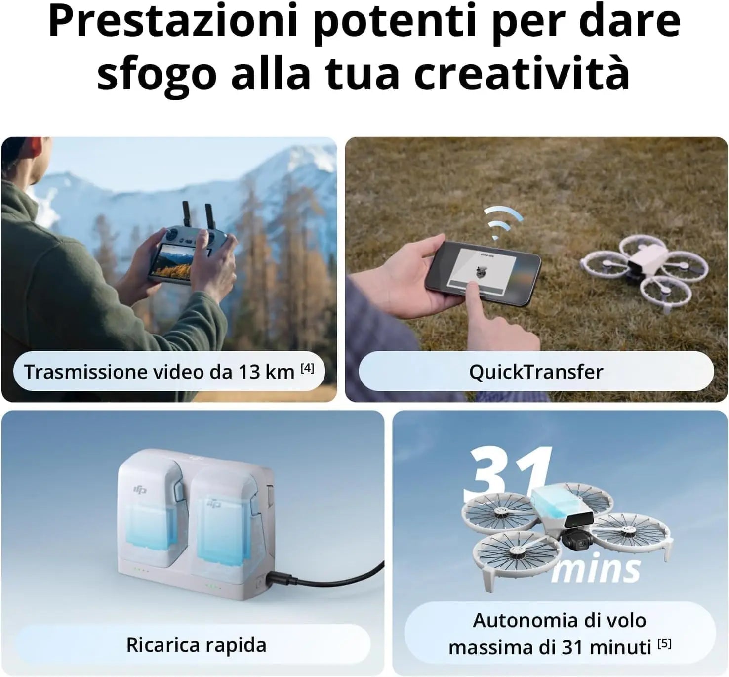 DJI Drones Flip Fly More Combo With RC 2 Screen Remote Controller, Drone With 4K UHD Camera for Adults, Palm Takeoff, Auto Return, Intelligent Flight, 3 Batteries for 93-Min Flight Time