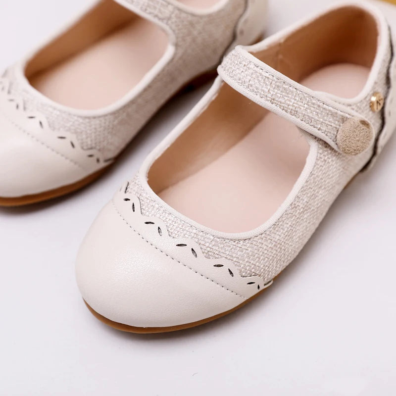 AS Kids Shoes Children Shoes Baby Boys Leather Loafers Toddler Slip On Princess Flats Girls Fashion Oxford Platform Mary Jane