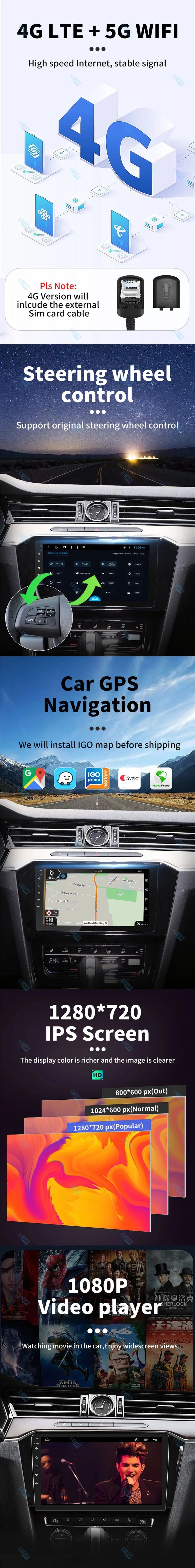 2 Din Android Car Radio Stereo for Kia Sorento BL 2002-2011 Car Multimedia Player GPS Navigation Head Unit Autoradio Audio Auto