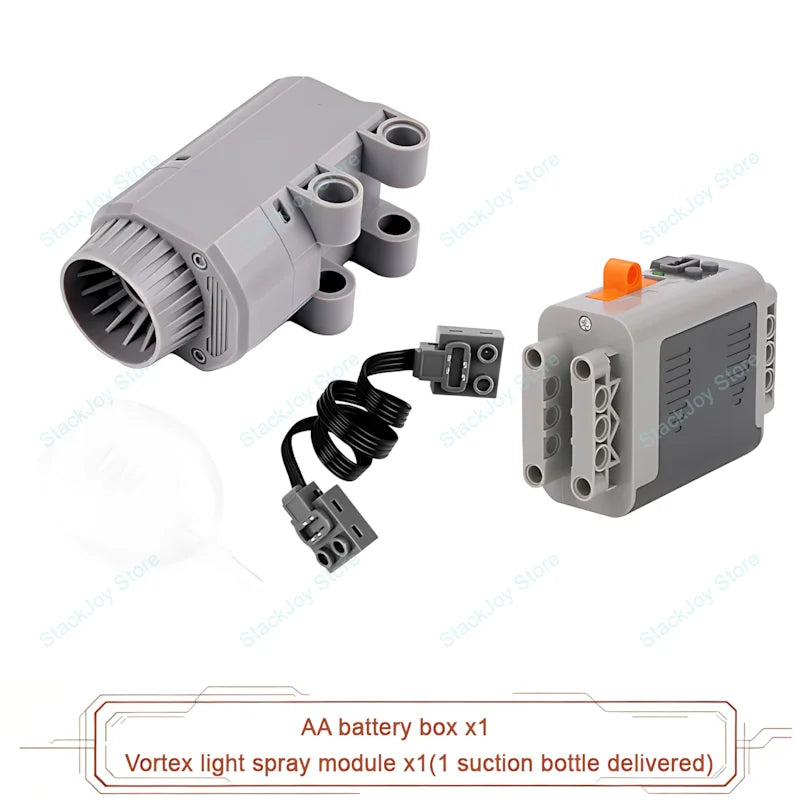MOC Power Functions M/L/XL Motor Battery Box IR Remote Receiver for RC Car Robot Model Building Blocks Technical Modified Parts
