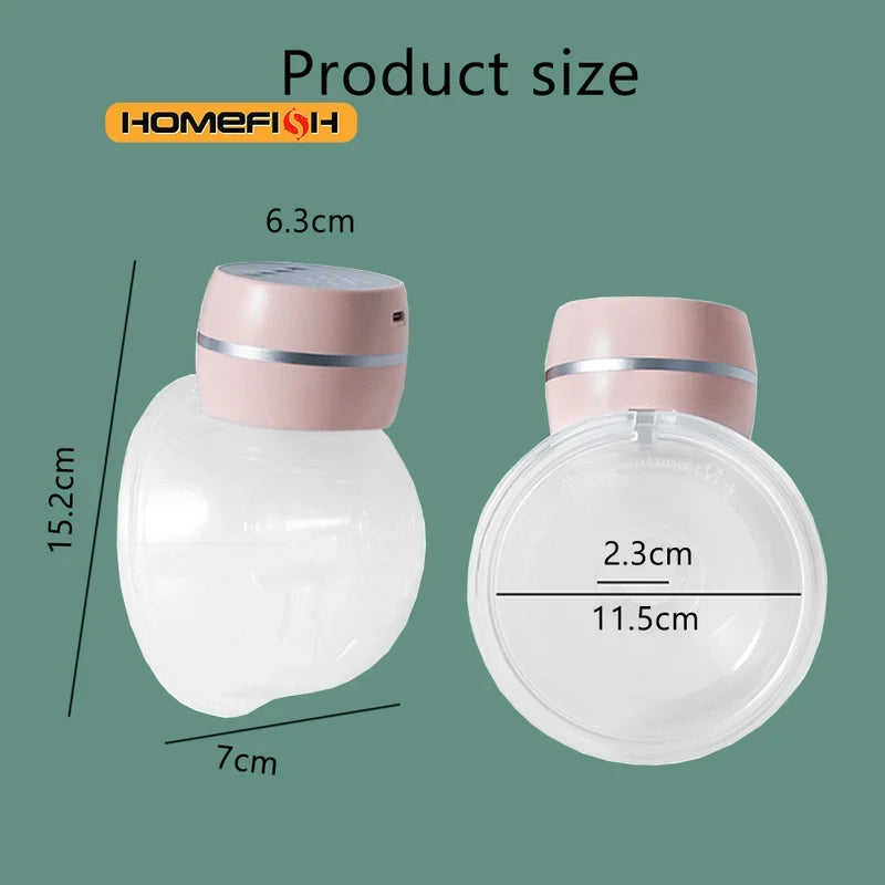 2026 New Wearable Electric Breast Pump Painless Double-Sided, Fully Automatic And Hands-Free Breast Milk Collector Sells Well.