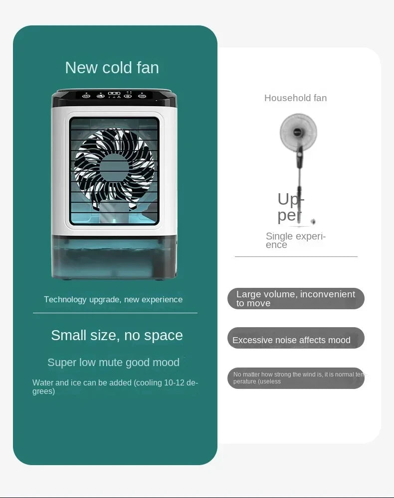 HOMEFISH Small Home-use Quiet Desktop Humidifier Cold Fan Spray Refrigeration Portable USB Electric Fan