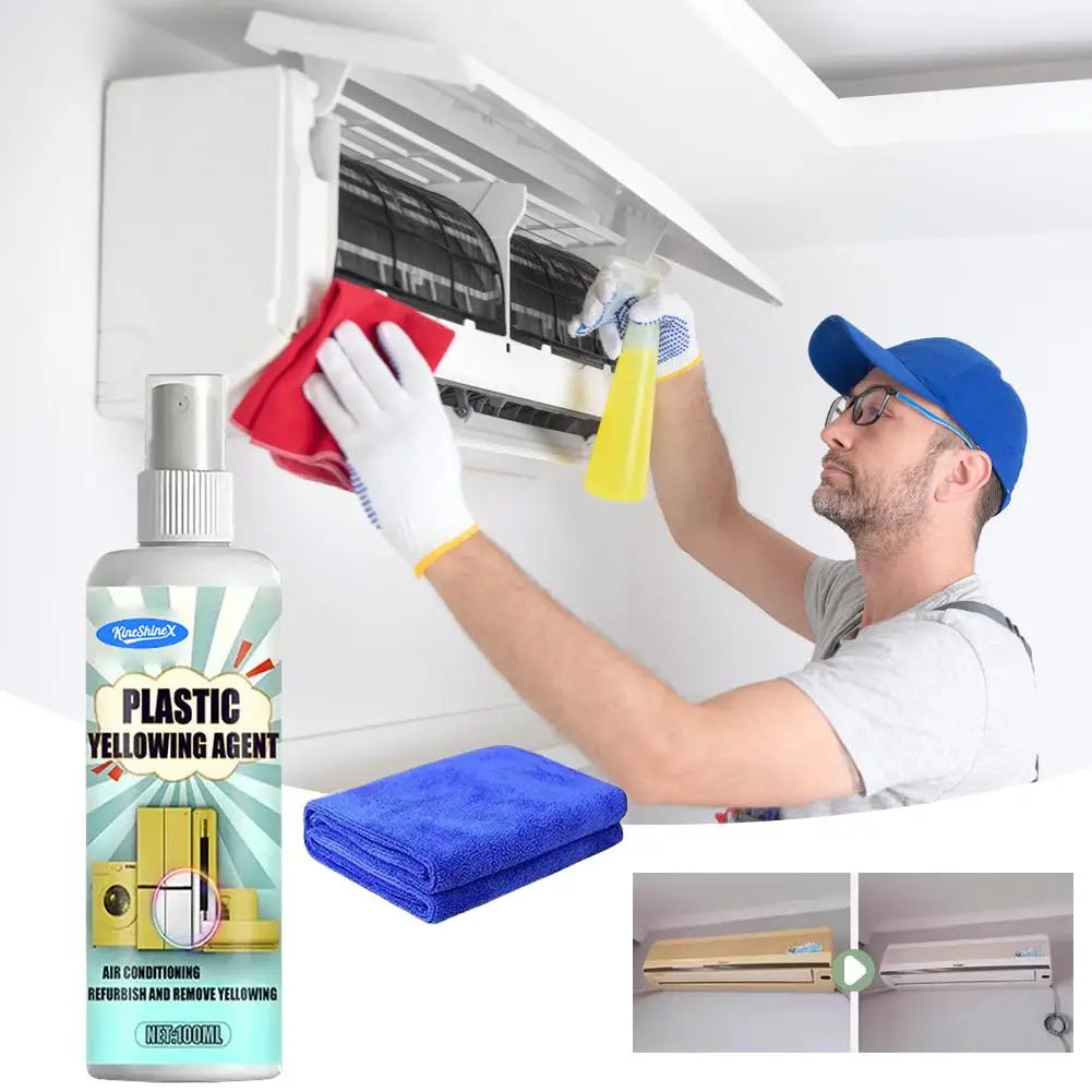 Plastic Remove Yellowing Cleaning Agent |Air Conditioning Washing Machine Renovation | Anti Oxidation Appliances Cleaning Supply