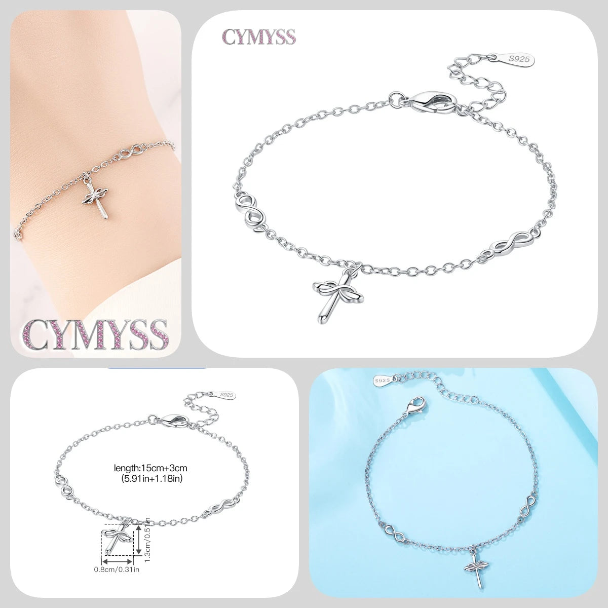 Original 925 Sterling Silver Zirconia Tennis Chain Bracelet for Women Adjustable Gold Color Hot Sale Ideal Birthday Party Gifts