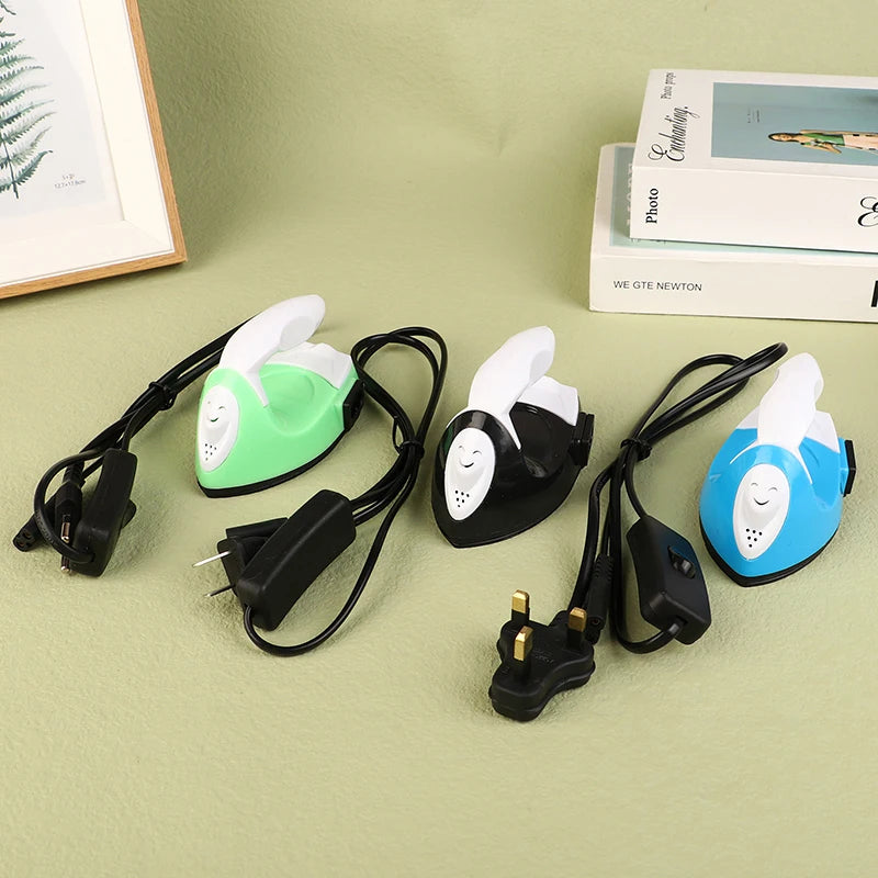 1PC EU/US/UK Plug Mini Craft Iron Electric Iron Portable Handy Heat Press Diy Small Iron For Ironing Clothes Laundry Appliances