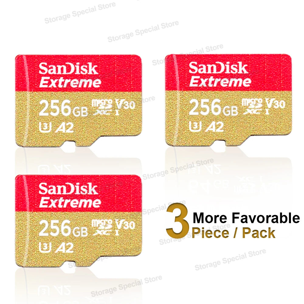 Sandisk Extreme micro Memory Card A2 U3 UHS-I Flash Cards USB3.0 4K micro SD Card for Camera GoPro DJI Nintendo Trans Flash Card